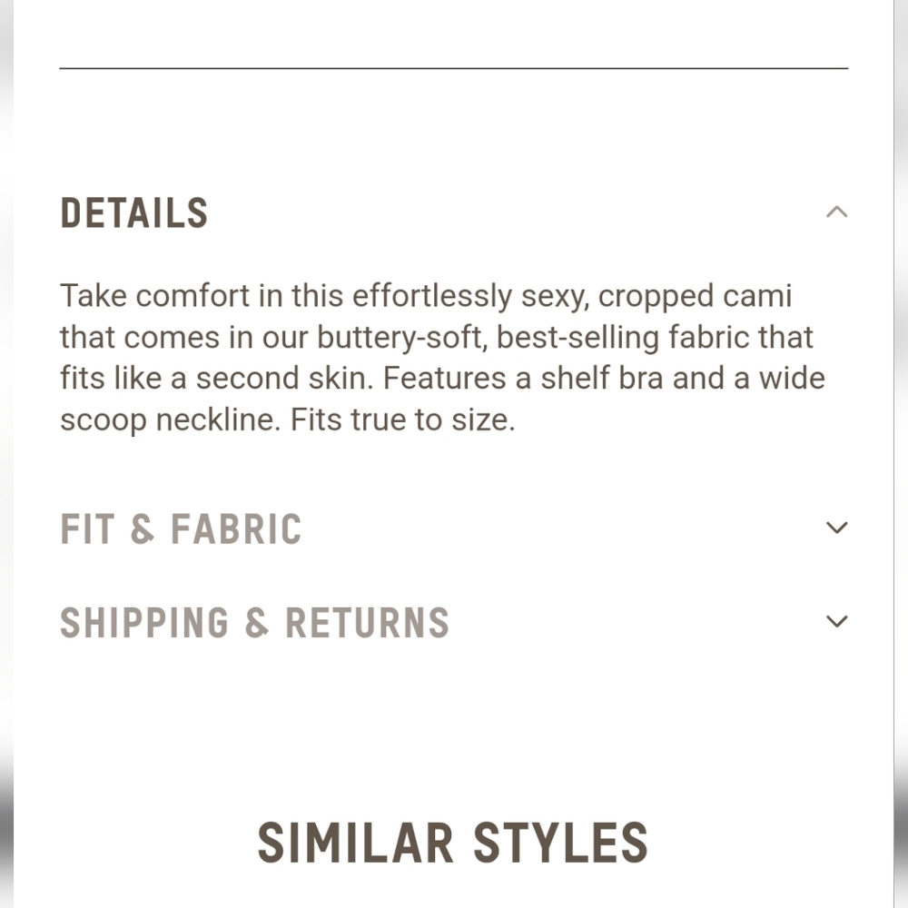 SKIMS Fits Everybody Cropped Cami - Picture 4 of 11